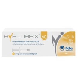 Fidia Farmaceutici Siringa Intra-articolare Hyalubrix 60 Acido Ialuronico 1,5% 60 Mg 4 Ml