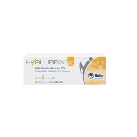 Fidia Farmaceutici Siringa Intra-articolare Hyalubrix 60 Acido Ialuronico 1,5% 60 Mg 4 Ml