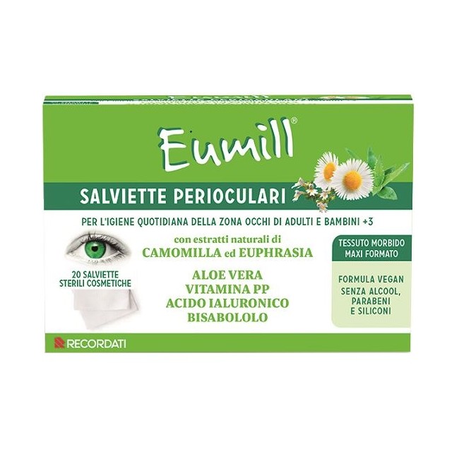 Recordati Eumill Salviette Perioculari 20 Pezzi