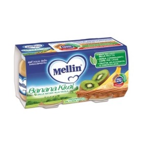 Mellin Omogeneizzato Banana e Kiwi 100 g – Confezione da 2 Pezzi