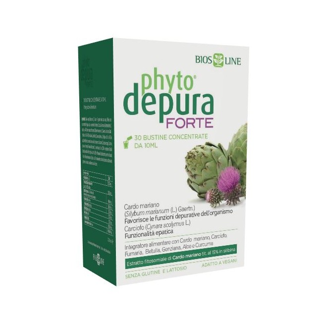 Bios Line Phytodepura Forte 30 Bustine Concentrate Da 10 Ml