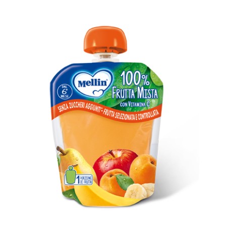 Danone Mellin Pouch Frutta Mista 90 G Danone Mellin Pouch Frutta Mista 90 G