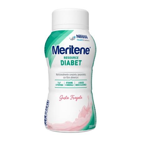 Nestlè Meritene Resource Diabet Fragola Alimento Iperproteico 28 Vitamine E Minerali 200 Ml Nestlè Meritene Resource Diabet Fragola Alimento Iperproteico 28 Vitamine E Minerali 200 Ml