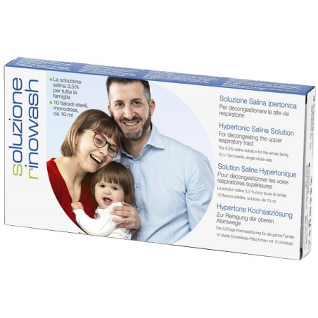 Air Liquide Rinowash Soluzione Salina Ipertonica Per Pulizia Naso 10 Fiale Richiudibili X 10 Ml Air Liquide Rinowash Soluzione Salina Ipertonica Per Pulizia Naso 10 Fiale Richiudibili X 10 Ml