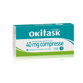 Dompè Okitask 40 Mg Compresse Rivestite Con Film Ketoprofene Sale Di Lisina