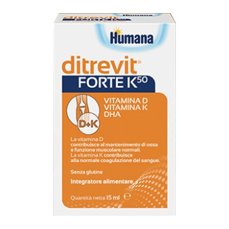 Humana Ditrevit Forte K50 15 Ml Nuova Formulazione Humana Ditrevit Forte K50 15 Ml Nuova Formulazione