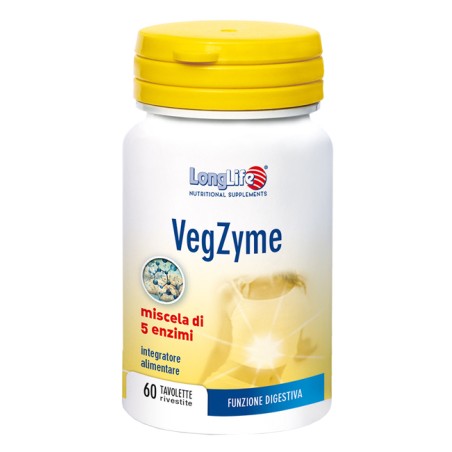 Longlife Vegzyme 60 Tavolette Longlife Vegzyme 60 Tavolette