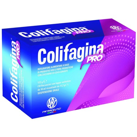 ABC Farmaceutici Colifagina Pro 10 Flaconcini Tappo Serbatoio ABC Farmaceutici Colifagina Pro 10 Flaconcini Tappo Serbatoio