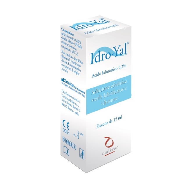 Omikron Italia Idro Yal Soluzione Oftalmica Lubrificante Idratante Acito Ialuronico 0,2% 15 Ml