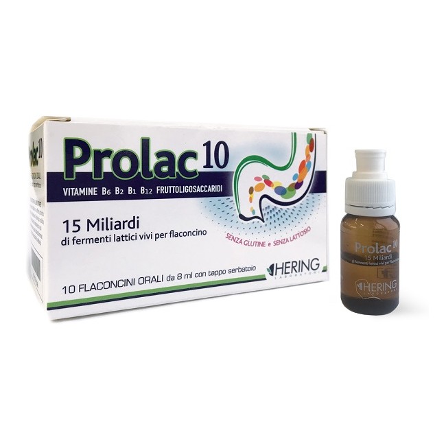 Hering Prolac10 Fermenti Lattici 15 Miliardi 10 Flaconcini 8 Ml