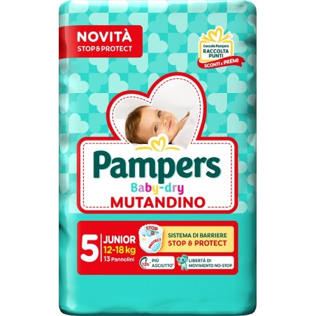 Fater Pampers Baby Dry Pannolino Mutandina Junior Small Pack 13 Pezzi Fater Pampers Baby Dry Pannolino Mutandina Junior Small Pack 13 Pezzi