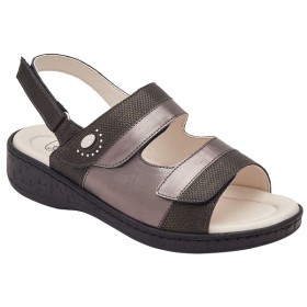 Scholl Calzatura Marinella Sandal Iridescent Synthetic+printed Synthetic W Black 41