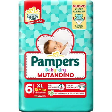 Fater Pampers Baby Dry Pannolino Mutandina Xl Small Pack 14 Pezzi Fater Pampers Baby Dry Pannolino Mutandina Xl Small Pack 14 Pezzi