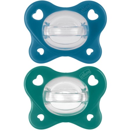 Chicco Dual Soft Succhietto Azzurro 16-36 Mesi 2 Pezzi Chicco Dual Soft Succhietto Azzurro 16-36 Mesi 2 Pezzi
