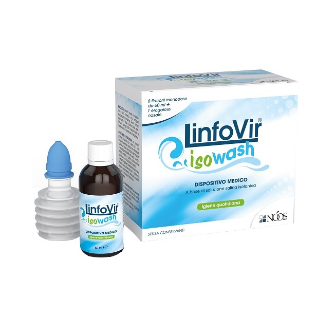 Noos Soluzione Salina Isotonica Linfovir Isowash 8 Flaconi Da 60 Ml