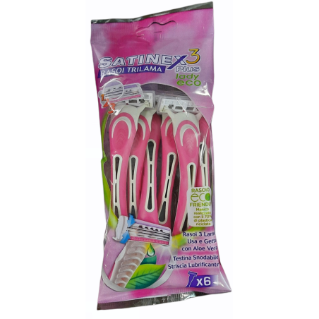Uragme Satinex3 Mystique Lady Rasoio 6 Pezzi Uragme Satinex3 Mystique Lady Rasoio 6 Pezzi