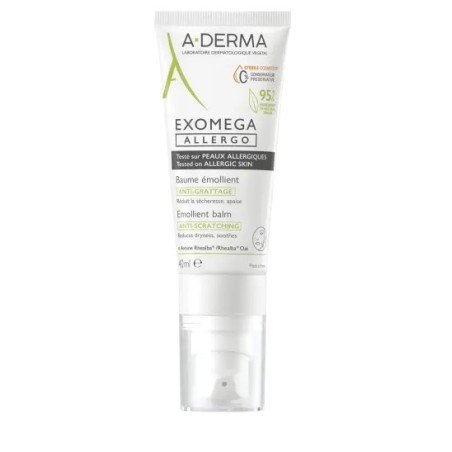 A-Derma Exomega Allergo Cs Balsamo Emolliente Anti-prurito 40 Ml A-Derma Exomega Allergo Cs Balsamo Emolliente Anti-prurito 40 Ml