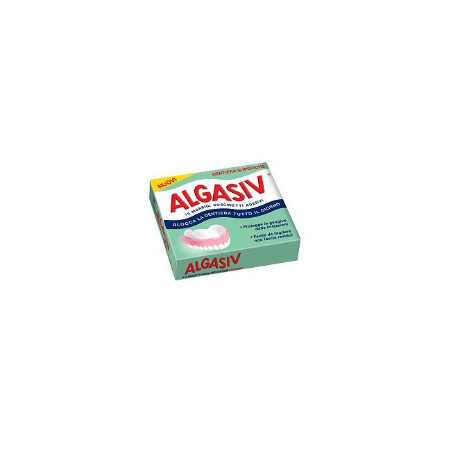 Algasiv adesivo per protesi dentaria superiore 15 pezzi Algasiv adesivo per protesi dentaria superiore 15 pezzi