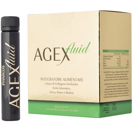 BIONATIVA Agex Fluid Pharcos 15 Fiale Da 25 Ml BIONATIVA Agex Fluid Pharcos 15 Fiale Da 25 Ml