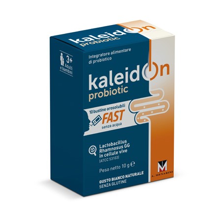 Menarini Kaleidon Probiotic Fast Bianco Naturale 10 Buste Orosolubili Menarini Kaleidon Probiotic Fast Bianco Naturale 10 Buste Orosolubili