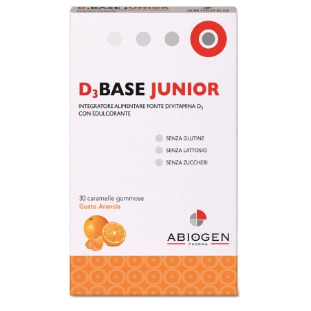 Abiogen Pharma D3base Junior 30 Caramelle Gommose Arancia Abiogen Pharma D3base Junior 30 Caramelle Gommose Arancia