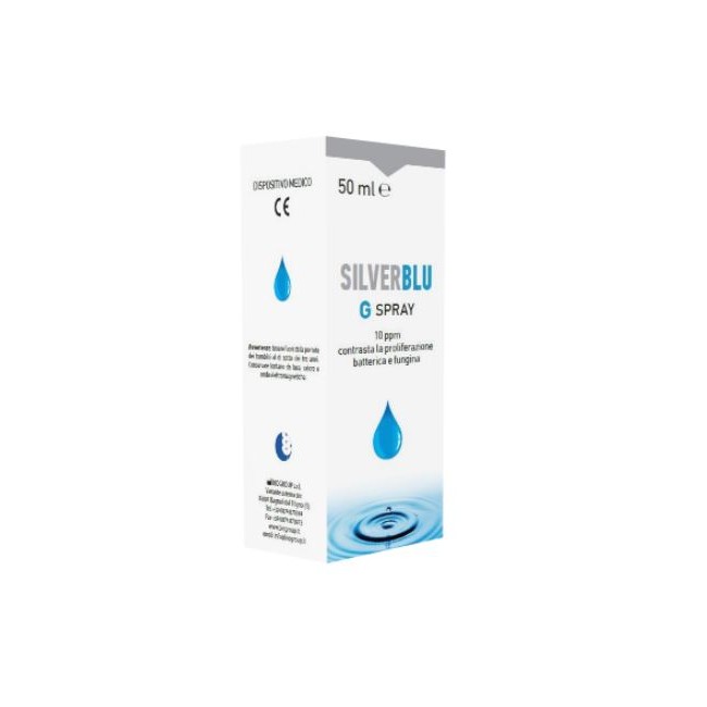 Biogroup Silver Blu G Spray Via Orale Contrasta La Proliferazione Batterica E Fungina 50 Ml