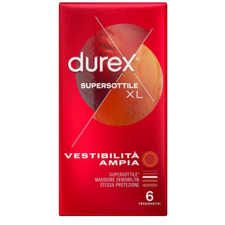 Reckitt Benckiser Profilattico Durex Supersottile Xl 6 Pezzi Reckitt Benckiser Profilattico Durex Supersottile Xl 6 Pezzi