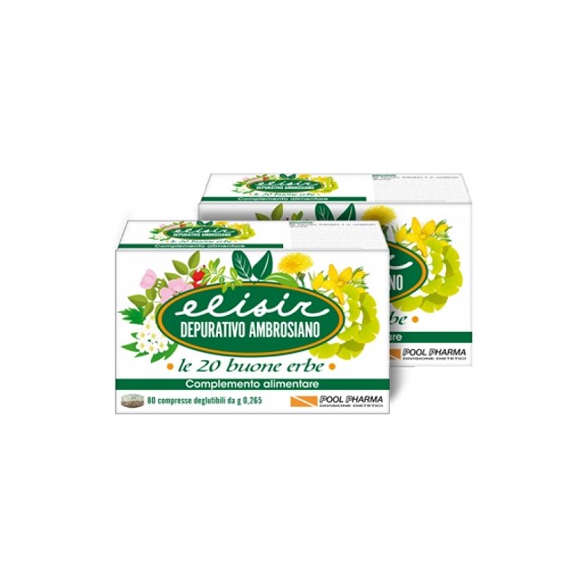 Pool Pharma Elisir Depurativo Ambrosiano 80 Compresse 21,20 G
