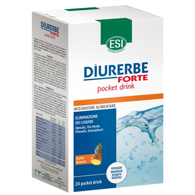Esi Diurerbe Forte Pocket Drink Ananas 24 X 20 Ml Esi Diurerbe Forte Pocket Drink Ananas 24 X 20 Ml