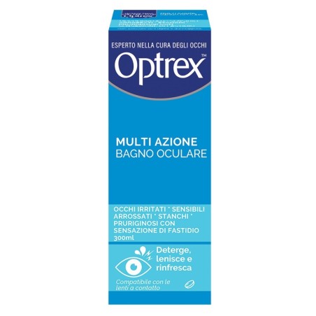 Reckitt Benckiser Bagno Oculare Optrex Multi Azione 300 Ml + Occhiera Flessibile Reckitt Benckiser Bagno Oculare Optrex Multi Azione 300 Ml + Occhiera Flessibile
