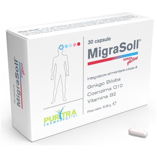 Purytra Farmaceutici Migrasoll 30 Capsule Purytra Farmaceutici Migrasoll 30 Capsule