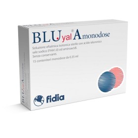 Fidia Farmaceutici Blu Yal A Monodose Gocce Oculari 15 Flaconcini 0,35 Ml