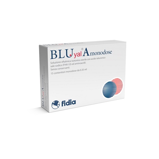 Fidia Farmaceutici Blu Yal A Monodose Gocce Oculari 15 Flaconcini 0,35 Ml