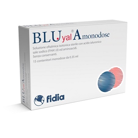 Fidia Farmaceutici Blu Yal A Monodose Gocce Oculari 15 Flaconcini 0,35 Ml