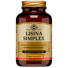 Solgar Lisina Simplex 50 Capsule Vegetali