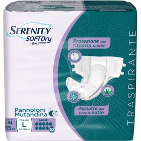 Pannolone Mutandina Serenity Sensitive Maxi L - 15 Pezzi