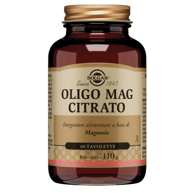 Solgar Oligo Mag Citrato 60 Tavolette