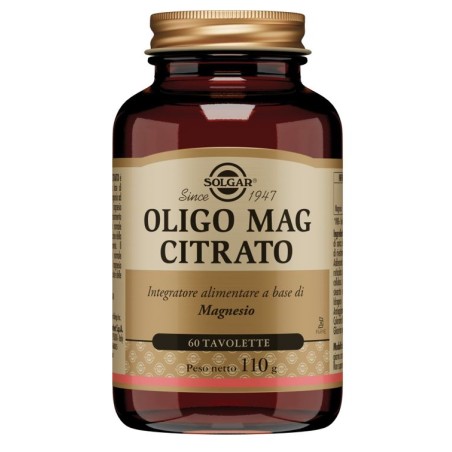 Solgar Oligo Mag Citrato 60 Tavolette Solgar Oligo Mag Citrato 60 Tavolette