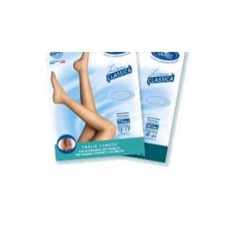 Sauber Collant Taglie Comode 70 Maglia Microrete Nero 3 Linea Classica