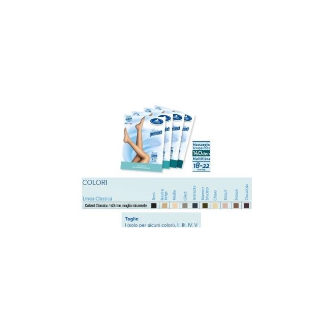 Sauber Collant 140 Denari Maglia Microrete Nero 1 Linea Classica