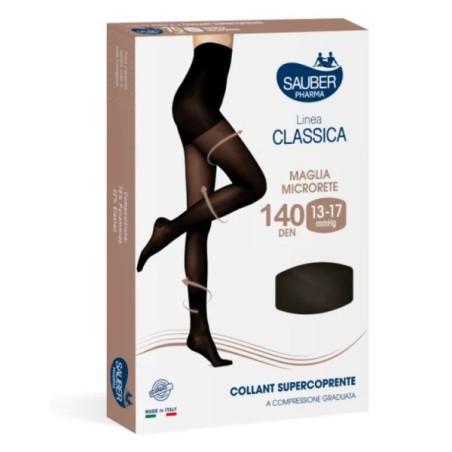 Sauber Linea Classica 140D Collant Nero TG. 2