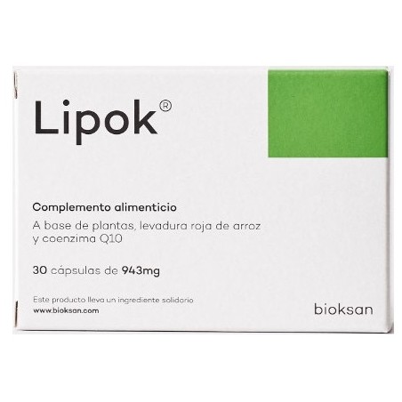 BIOKSAN NATURALMENTE JUNTOS SL Lipok 30 Capsule BIOKSAN NATURALMENTE JUNTOS SL Lipok 30 Capsule