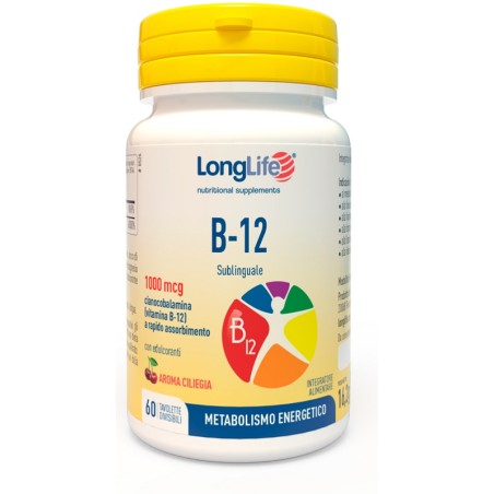 Longlife B12 1000 Mcg 60 Tavolette Longlife B12 1000 Mcg 60 Tavolette