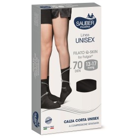 Sauber 13-17 mmHg Nero S Q-Skin 70 Denari Calza corta unisex