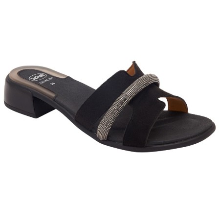 Scholl Calzatura Pantelleria Microfibre+strass W Black 41 Scholl Calzatura Pantelleria Microfibre+strass W Black 41