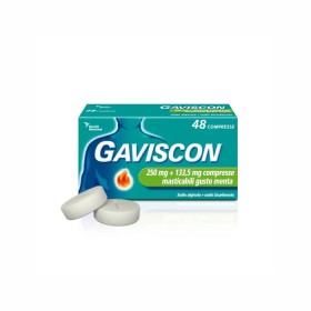 Gaviscon 250mg+133,5mg Compresse Masticabili Gusto Menta 48 compresse