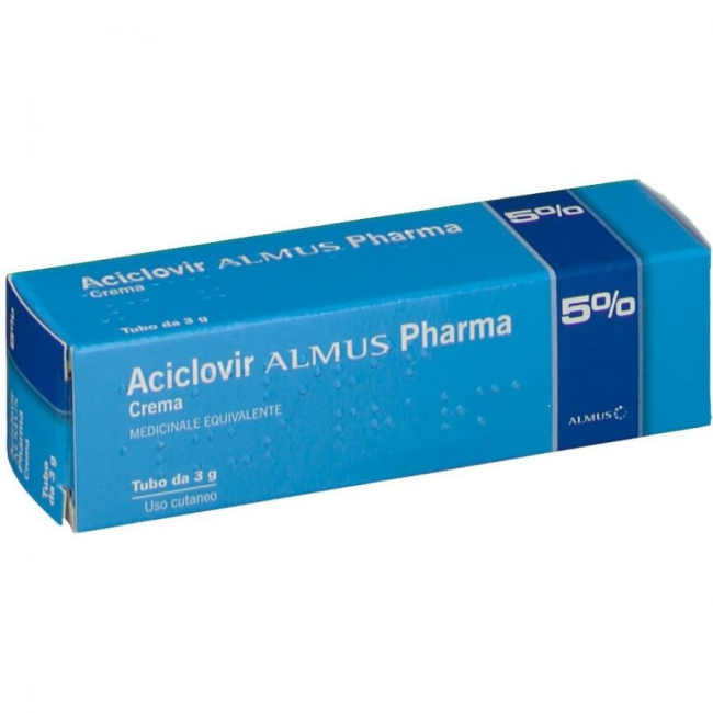 Aciclovir Almus Pharma 5% Crema Medicinale Equivalente