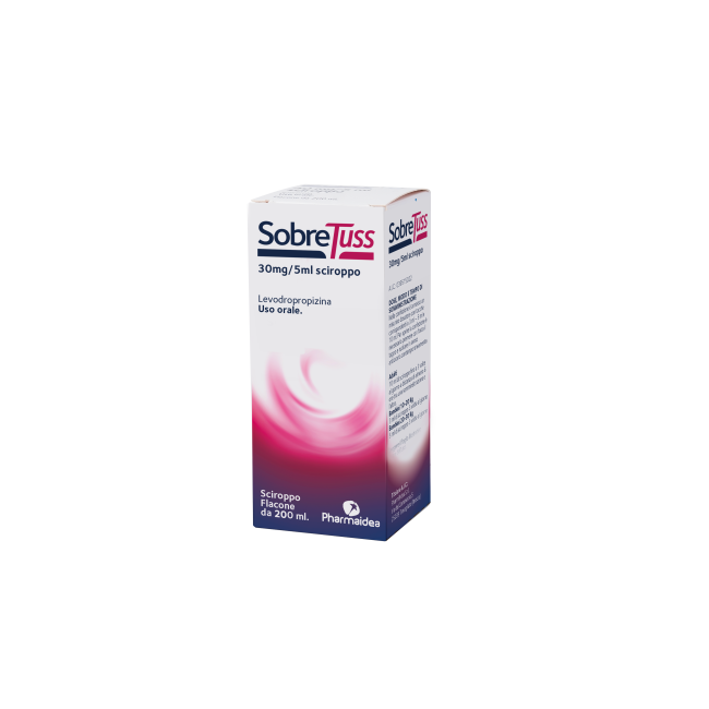 Pharmaidea Sobretuss 30mg/5ml Sciroppo Levodropropizina Pharmaidea Sobretuss 30mg/5ml Sciroppo Levodropropizina