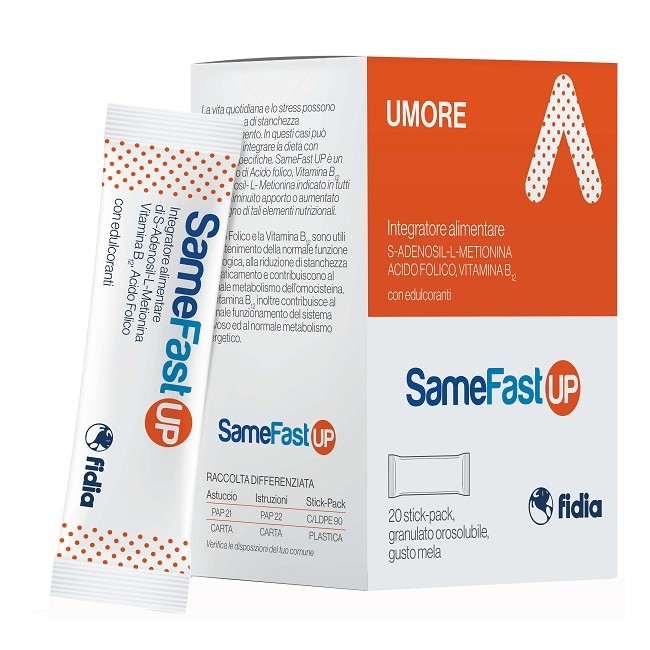 Fidia Farmaceutici Samefast Up 20 Stick Pack Granulato Orosolubile Gusto Ananas