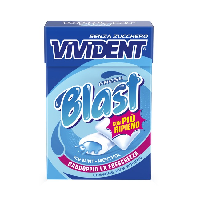 Perfetti Van Melle Vivident Fresh Blast Blue